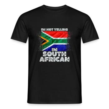 Afrique du Sud - T-shirt homme - noir - Devant - AI Model Male 178 light (178cm)
