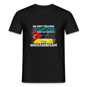 Mozambique - Men's T-Shirt - black - Front - AI Model Male 178 light (178cm)