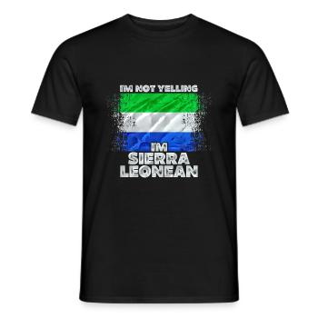 Sierra Leone - Männer T-Shirt - Schwarz - Vorne - AI Model Male 178 light (178cm)