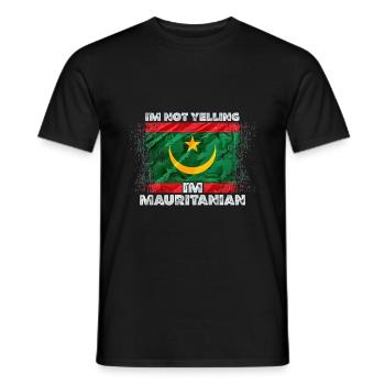 Mauritania - Men's T-Shirt - black - Front - AI Model Male 178 light (178cm)