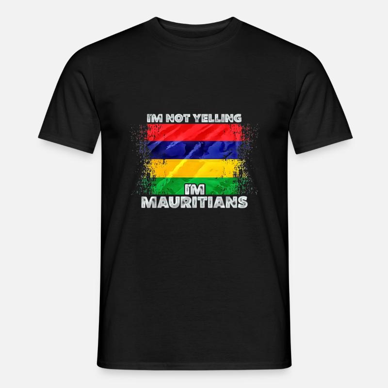 Mauritius - Männer T-Shirt - Schwarz