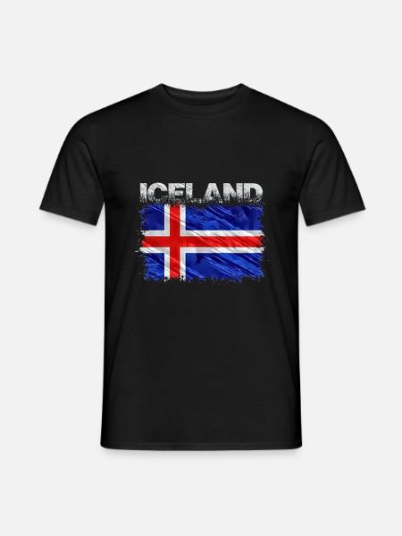 Iceland - Men's T-Shirt - black
