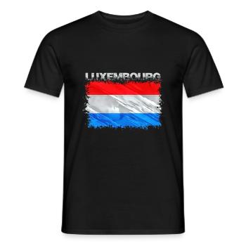 Luxembourg - T-shirt homme - noir - Devant - AI Model Male 178 light (178cm)