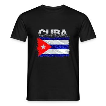 Cuba - Men's T-Shirt - black - Front - AI Model Male 178 light (178cm)