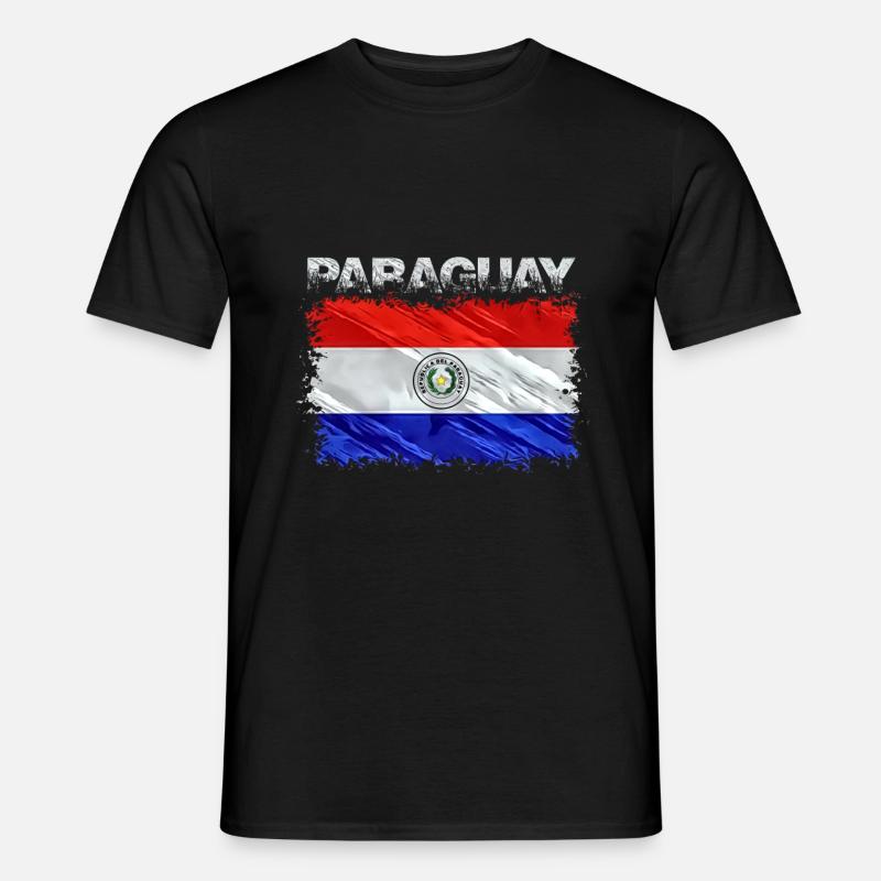 Paraguay - Männer T-Shirt - Schwarz