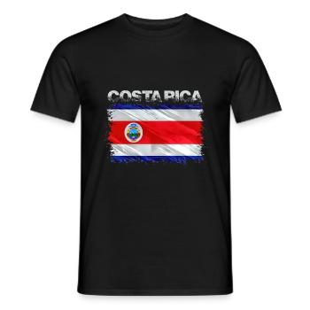Costa Rica - Männer T-Shirt - Schwarz - Vorne - AI Model Male 178 light (178cm)