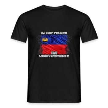 Liechtenstein - Männer T-Shirt - Schwarz - Vorne - AI Model Male 178 light (178cm)