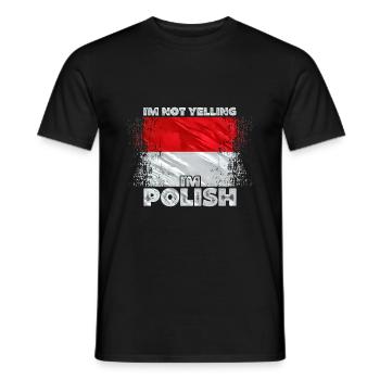 Polen - Männer T-Shirt - Schwarz - Vorne - AI Model Male 178 light (178cm)