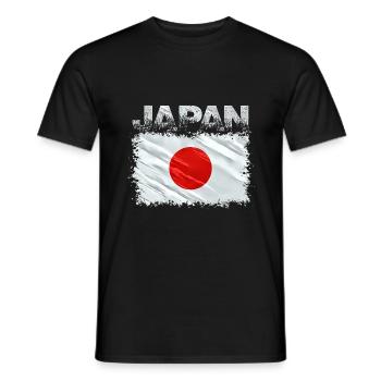 Japon - T-shirt homme - noir - Devant - AI Model Male 178 light (178cm)