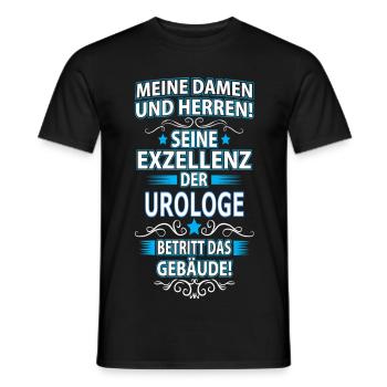 UROLOGE - Männer T-Shirt - Schwarz - Vorne - AI Model Male 178 light (178cm)