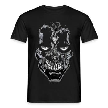 Skull Shine Gothic Skull - Men's T-Shirt - black - Front - AI Model Male 178 light (178cm)