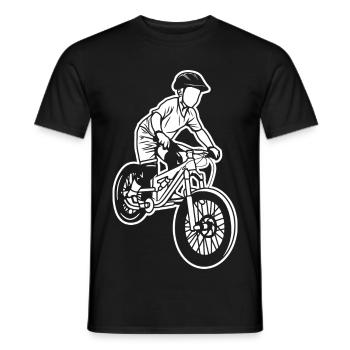 Enfant VTT - T-shirt homme - noir - Devant - AI Model Male 178 light (178cm)