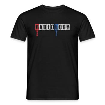 Département de radiologie Radiologue Joke Radiographie - T-shirt homme - noir - Devant - AI Model Male 178 light (178cm)