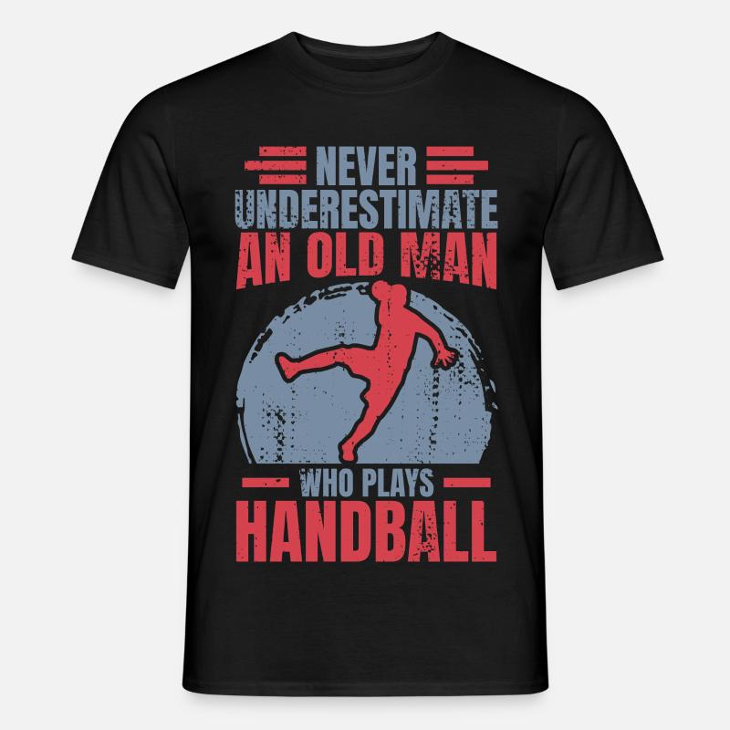 Håndbold bedstefar - Mænd T-shirt - sort