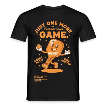 Pickleball-lustiger Pickleball-Pickleball - Männer T-Shirt - Schwarz - Vorne - AI Model Male 178 light (178cm)