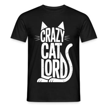 Cat Lord Shirt mit Katzenohren - Männer T-Shirt - Schwarz - Vorne - AI Model Male 178 light (178cm)