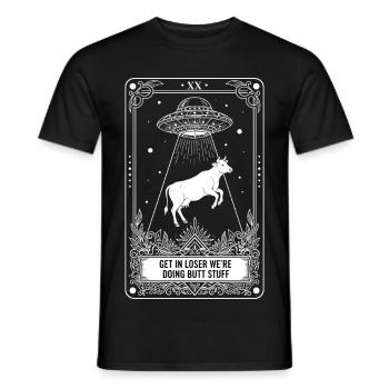 Lustiges Meme-Tarotkarten-Loser-Po-Witz - Männer T-Shirt - Schwarz - Vorne - AI Model Male 178 light (178cm)
