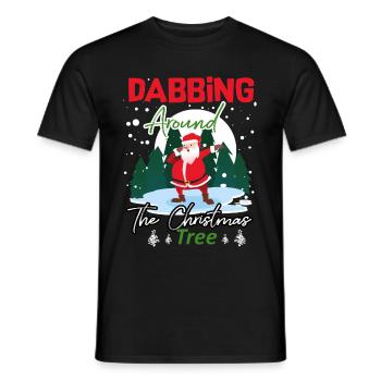 Dab Père Noël cadeau de Noël Dabb - T-shirt homme - noir - Devant - AI Model Male 178 light (178cm)