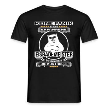 eisbademeister eisbad winterbader eisbader kalt - Männer T-Shirt - Schwarz - Vorne - AI Model Male 178 light (178cm)