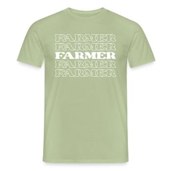 Cultivateur Agriculteur Laboureur Horticulteur Agriculteur - T-shirt homme - vert sauge - Devant - AI Model Male 178 light (178cm)