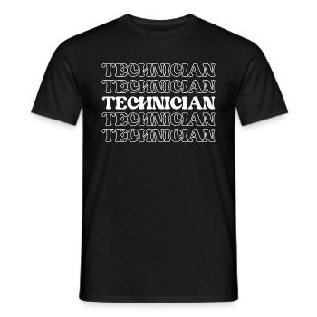 Technician Specialist Expert Skilled Worker - Men's T-Shirt - black - Front - AI Model Male 178 light (178cm)