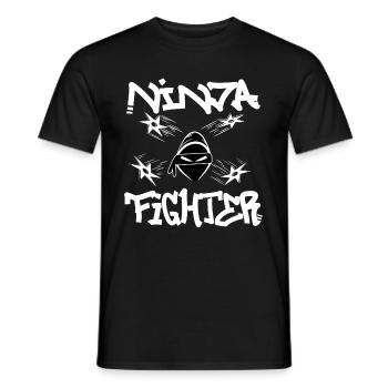 Ninja Fighter - Men's T-Shirt - black - Front - AI Model Male 178 light (178cm)