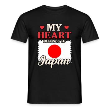 Japan - Männer T-Shirt - Schwarz - Vorne - AI Model Male 178 light (178cm)