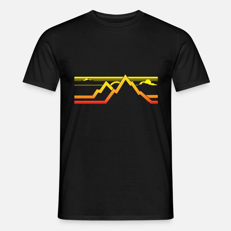 Berge - Männer T-Shirt - Schwarz