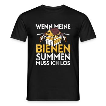 lustiger Imker Bienen Spruch - Männer T-Shirt - Schwarz - Vorne - AI Model Male 178 light (178cm)