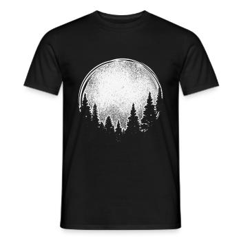 Enso trees circle - Men's T-Shirt - black - Front - AI Model Male 178 light (178cm)