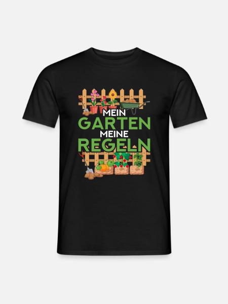 Hobbygärtner Garten Spruch - Männer T-Shirt - Schwarz