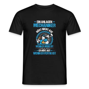 Anlagenmechaniker Installateur Sanitär Beruf - Männer T-Shirt - Schwarz - Vorne - AI Model Male 178 light (178cm)