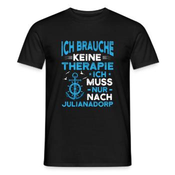 Julianadorp Niederlande Anker Urlaub - Männer T-Shirt - Schwarz - Vorne - AI Model Male 178 light (178cm)