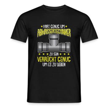 Fachkraft für Abwassertechnik Kläranlage Abwasser - Männer T-Shirt - Schwarz - Vorne - AI Model Male 178 light (178cm)