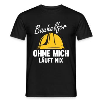 Hausbau Eigenheim Bauhelfer - Männer T-Shirt - Schwarz - Vorne - AI Model Male 178 light (178cm)