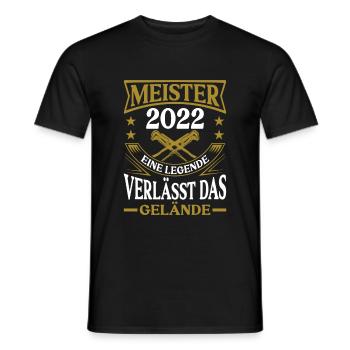 Heizungsbauer Meister 2022 Installateur Heizungsba - Männer T-Shirt - Schwarz - Vorne - AI Model Male 178 light (178cm)