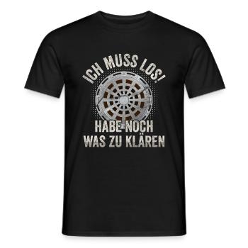 Abwassertechniker was klären Abwasser Kläranlage - Männer T-Shirt - Schwarz - Vorne - AI Model Male 178 light (178cm)