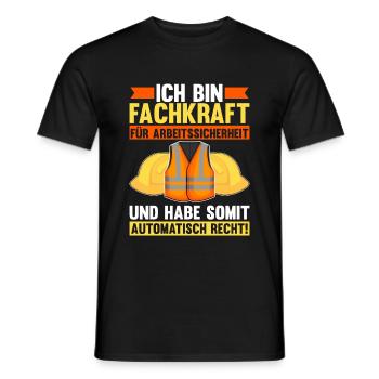 Arbeitssicherheit Fachkraft automatisch Recht Sifa - Männer T-Shirt - Schwarz - Vorne - AI Model Male 178 light (178cm)
