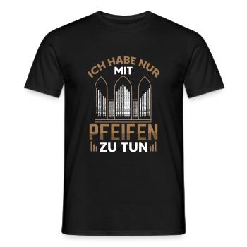 Orgelspieler Orgel Pfeifenorgel Organist - Männer T-Shirt - Schwarz - Vorne - AI Model Male 178 light (178cm)