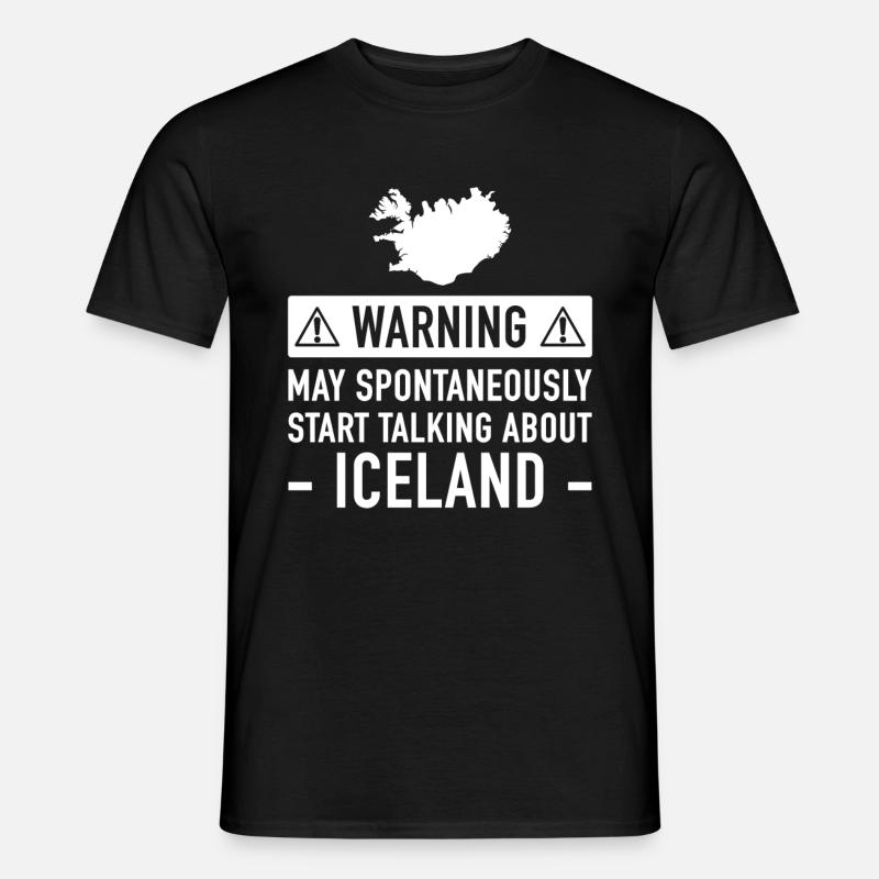 Lustiger Island-Geschenk-Idee - Männer T-Shirt - Schwarz