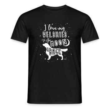 Gallois Springer Spaniel Lune 2 - T-shirt homme - noir - Devant - AI Model Male 178 light (178cm)