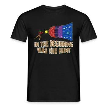 Jagd Geschenk für Jäger Galaxie Kosmos Planeten - Männer T-Shirt - Schwarz - Vorne - AI Model Male 178 light (178cm)