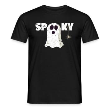 Ghosts - Spooky - Men's T-Shirt - black - Front - AI Model Male 178 light (178cm)