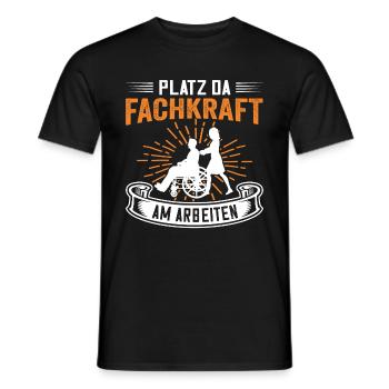 Lustiger Altenpflege Fachkraft Pflege Spruch - Männer T-Shirt - Schwarz - Vorne - AI Model Male 178 light (178cm)