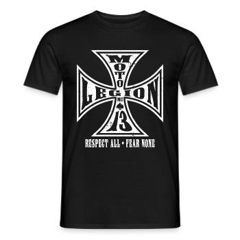 Moto Legion - T-shirt homme - noir - Devant - AI Model Male 178 light (178cm)