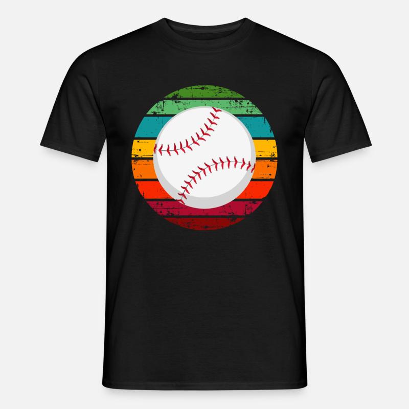 Baseball - Männer T-Shirt - Schwarz