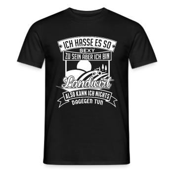 Landwirt Bauer Agrar Sexy - Männer T-Shirt - Schwarz - Vorne - AI Model Male 178 light (178cm)