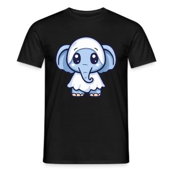 Mammut Halloween Lustig Geist - Männer T-Shirt - Schwarz - Vorne - AI Model Male 178 light (178cm)