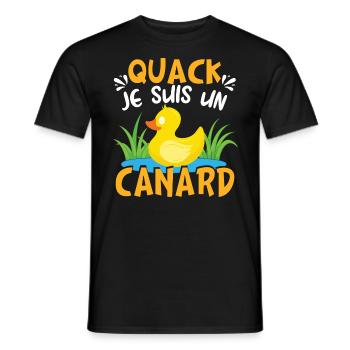 Je Suis Un Canard - T-shirt homme - noir - Devant - AI Model Male 178 light (178cm)