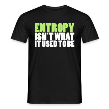 Entropy - Männer T-Shirt - Schwarz - Vorne - AI Model Male 178 light (178cm)